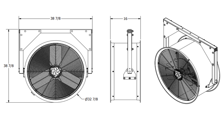 Ventilador Industrial Tpi De Pulgadas M Ximo Rendimiento Para Espacios Industriales Exigentes